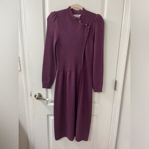 St. John Vintage Purple Knit Dress